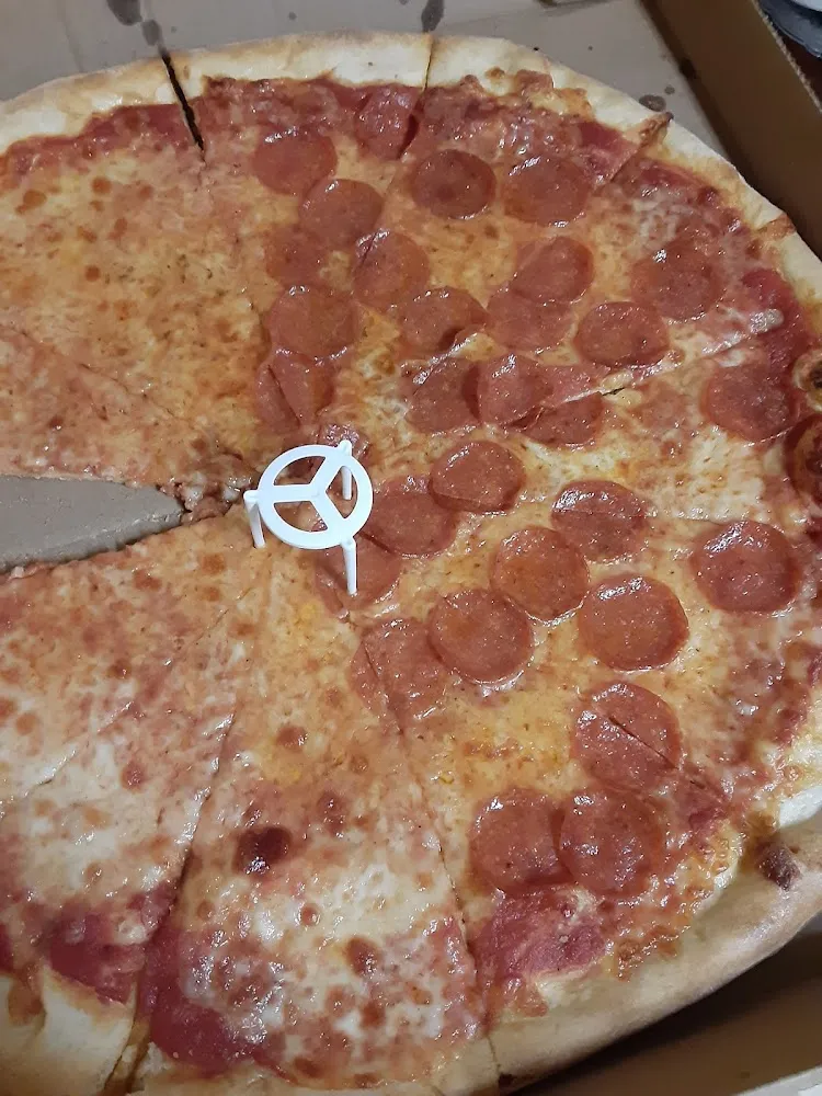 Half Cheese Half Pepperoni Pizza